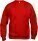 Unisex mikina Basic Roundneck — červená XS