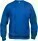 Unisex mikina Basic Roundneck — modrá kráľovská XS