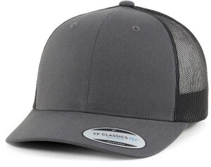 6 panelová šiltovka "2-Tone Trucker" 6606TNU — čierna, uhľovo sivá onesize