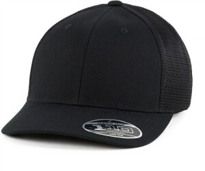 6 panelová Trucker šiltovka "Double Mesh" 110DMT — čierna onesize