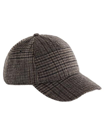 Wool Blend Check Cap
