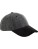 Suede Peak Herringbone Cap — čierna One Size