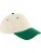 Contrast Peak Corduroy Cap — zelená One Size