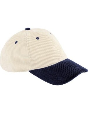 Contrast Peak Corduroy Cap — modrá námornícka One Size