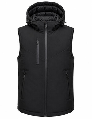 Men’s High Performance Winter Softshell Vest — čierna XS