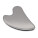 GUA SHA GLOW masážny kameň — strieborná 95 x 120 x 3 mm