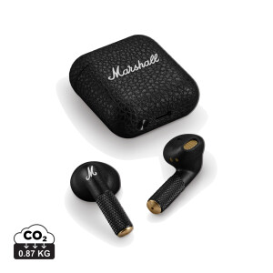 Marshall Minor IV 30H+ – bezdrôtové slúchadlá do uší TWS — čierna