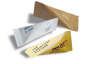 Porciovaný cukor TWIST s potlačou — rôzne farby