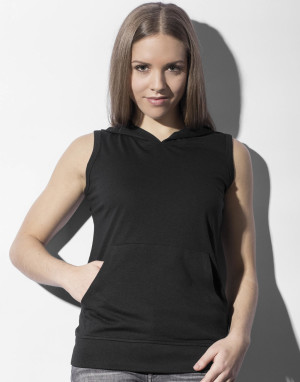 Dámske tričko bez rukávov s kapucňou Cecilia