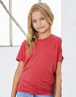 Detské tričko Triblend Jersey s krátkym rukávom - Reklamnepredmety