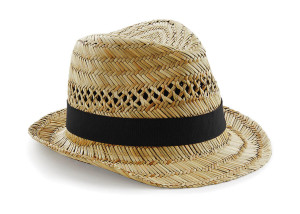 Letný slamený klobúk Trilby - Reklamnepredmety