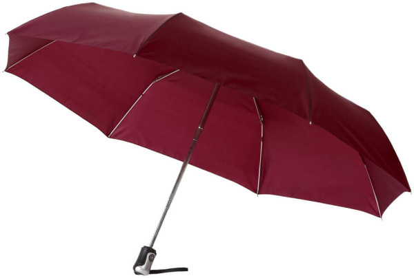 Trojdielny dáždnik 21,5 "s automatickým otváraním a skladaním.