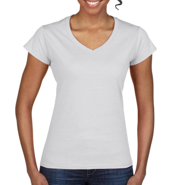 Dámske tričko Softstyle V-Neck