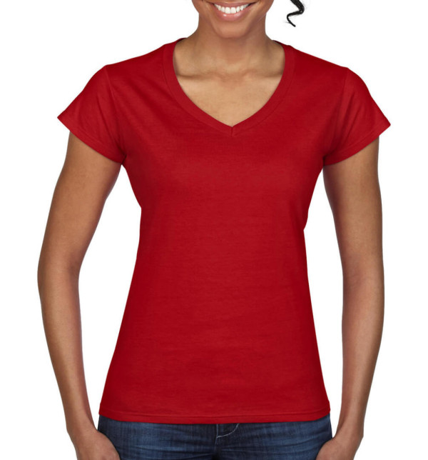 Dámske tričko Softstyle V-Neck