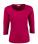 Dámske tričko s 3/4 rukávmi - magenta - variant 