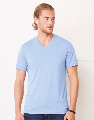 Unisex tričko Triblend V-neck - Reklamnepredmety