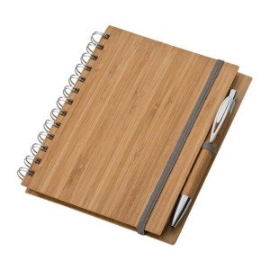 Zápisník s bambusovým krytom vo formáte A5 - Reklamnepredmety