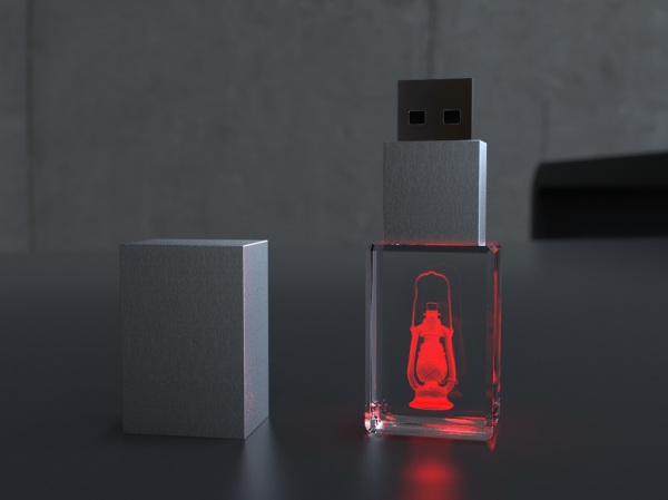 3D kryštál USB kľúč