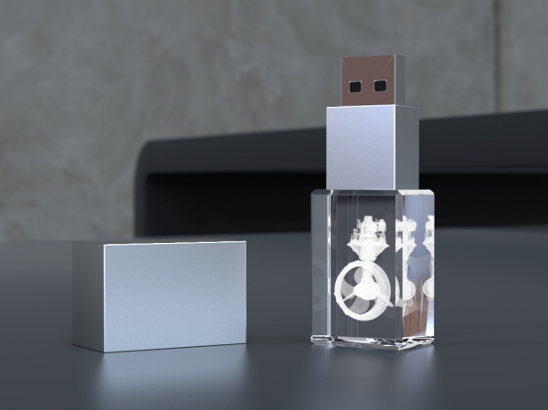 3D kryštál USB kľúč