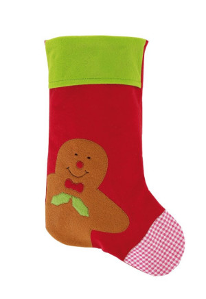 Felt vianočná ponožka "Ginger Man"