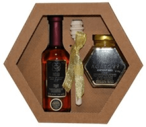 Med a medovina v šesťuhoľníkovom kartóne - Reklamnepredmety