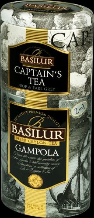 Čierny čaj, Captain´s + Gampola, 2 druhy, 50g+75g