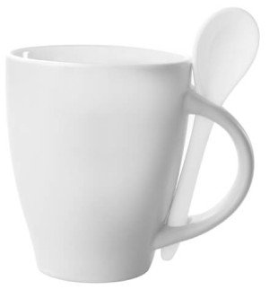 Spoon hrnček se lyžičkou - 300 ml - Reklamnepredmety