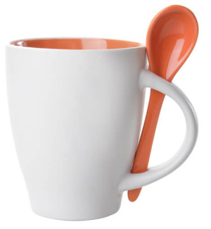 Spoon hrnček s lyžičkou - 300 ml - Reklamnepredmety