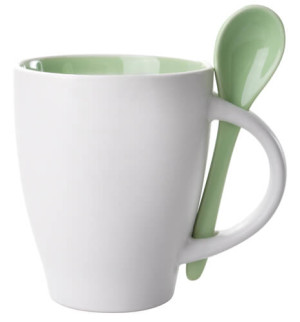 Spoon hrnček s lyžičkou - 300 ml - Reklamnepredmety