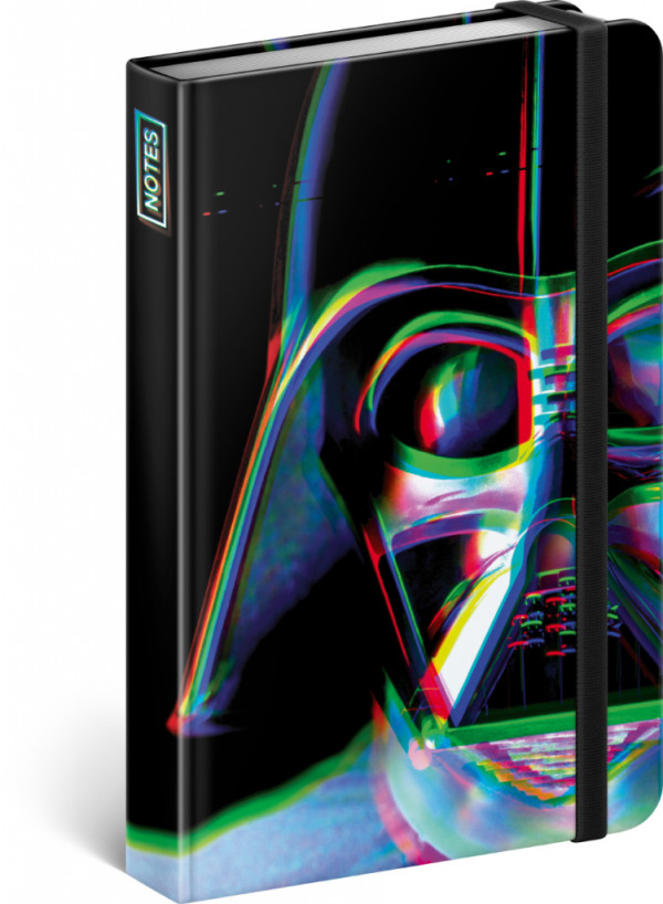 Notes Star Wars – Vader, linajkovaný, 11 × 16 cm