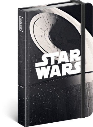 Notes Star Wars – Death Star, linajkovaný, 11 × 16 cm - Reklamnepredmety