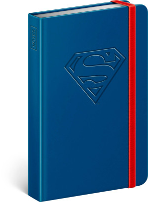 Notes Superman – Logo, linajkovaný, 11 × 16 cm - Reklamnepredmety