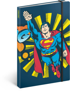 Notes Superman – Bang, linajkovaný, 13 x 21 cm - Reklamnepredmety