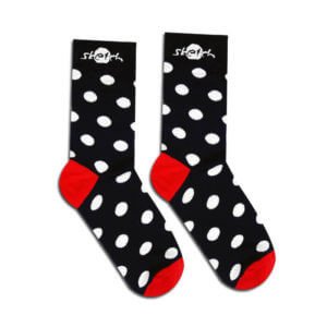 Ponožky čierne bodkované - Reklamnepredmety