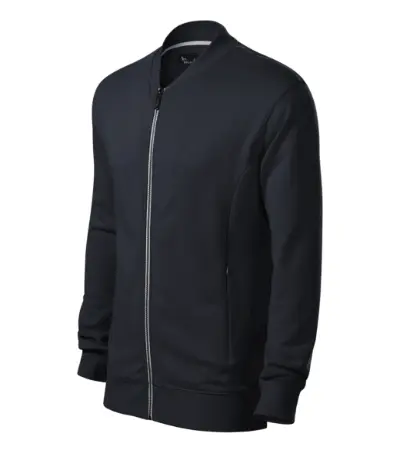 Mikina pánska Bomber — modrá námornícka tmavá XXL