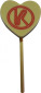 Lízatko s jedlou potlačou – srdce - p00254 - variant