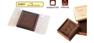 Reklamná čokoláda 6g s logom v čokoláde - Reklamnepredmety