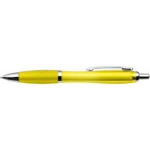 Plastové guľôčkové pero, farebná hlaveň, - Reklamnepredmety