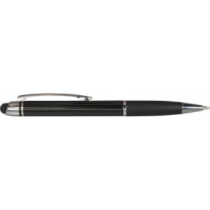 Lesklé guľôčkové pero so zodpovedajúcou farebnou gumovou rukoväťou