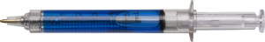 Plast, guľôčkové pero v tvare striekačky - Reklamnepredmety