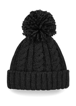 Čiapka Cable Knit Melange Beanie - Reklamnepredmety