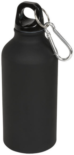Matná športová fľaša Oregon 400 ml s karabínkou