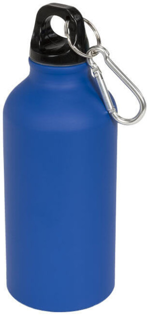Matná športová fľaša Oregon 400 ml s karabínkou - Reklamnepredmety