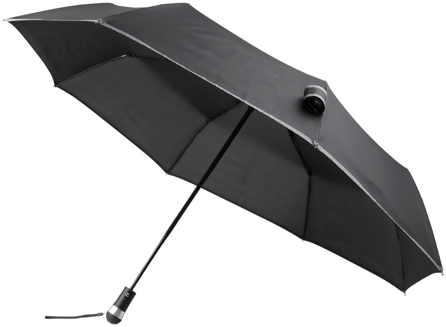 Skladací dáždnik Luminous, 27 ", s automatickým otváraním i zatváraním a s LED svetlom