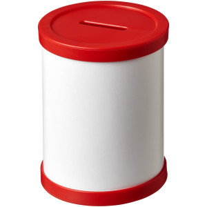 Okrúhly kartónový hrnček na perá s plastovou obrubou Deva