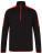 FH571 Adults` 1/4 Zip Midlayer with Contrast Panelling - FH571_Black_Red - variant Ls 1000276723