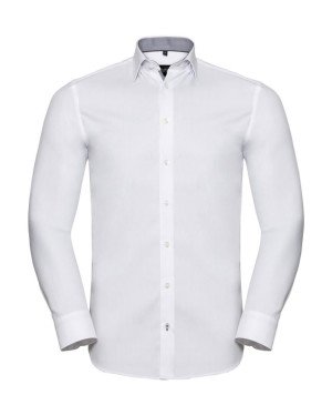 Pánska košeľa Tailored Contrast Herringbone - Reklamnepredmety
