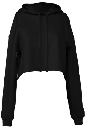 Women`s Cropped Fleece Hoodie - Reklamnepredmety