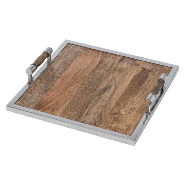 Drevený podnos, štvorcový