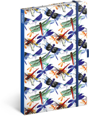 Notes Vážky, linajkovaný, 13 × 21 cm - Reklamnepredmety